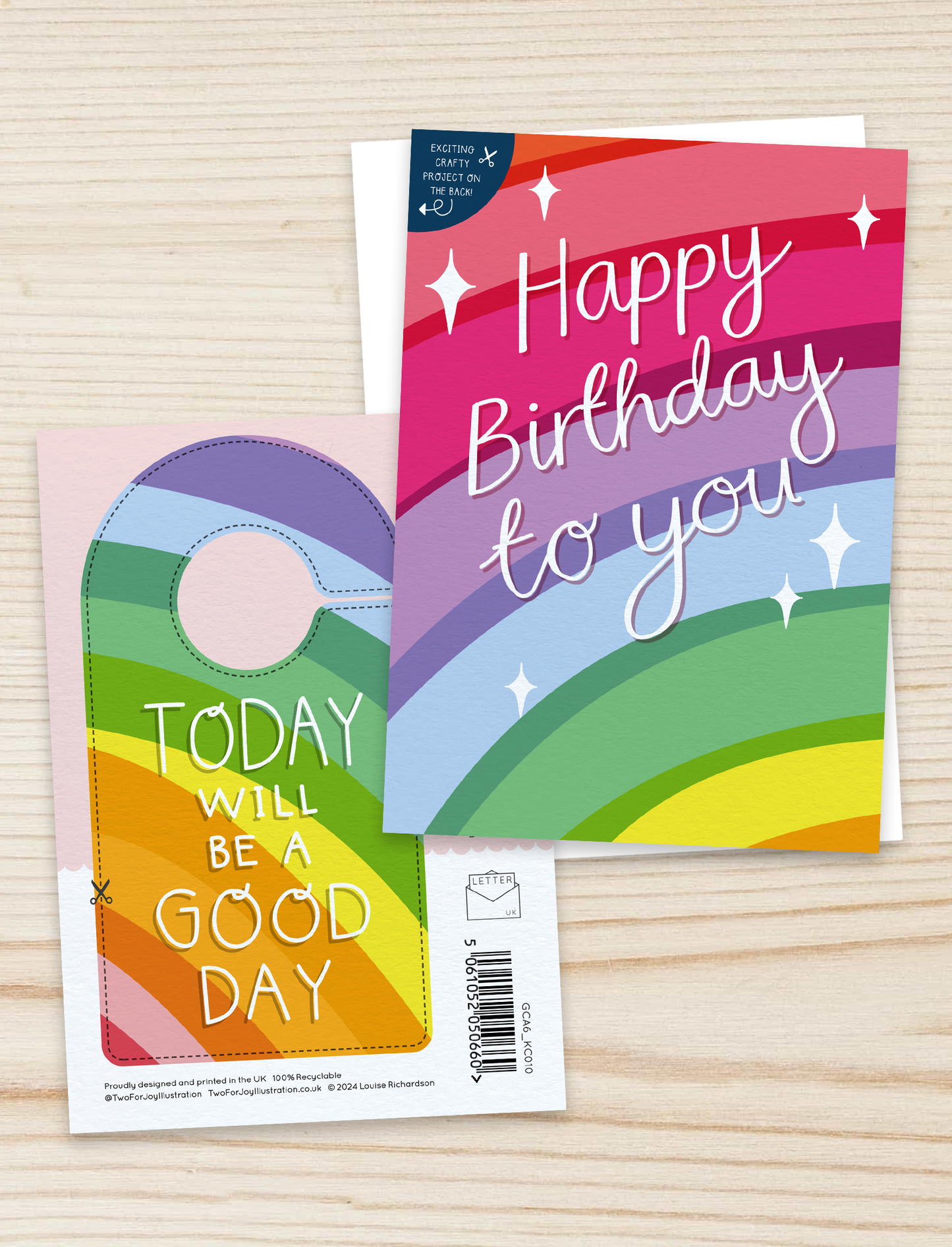 Happy Birthday To You Rainbow Card with Crafty Project