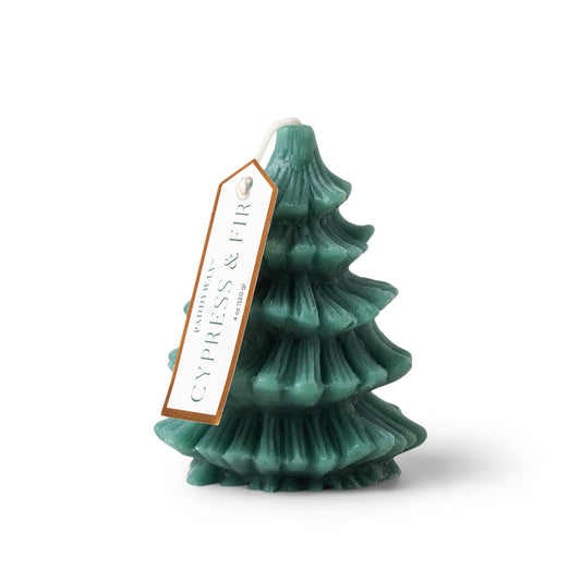 Paddywax Cypress & Fir Short Tree Totem Candle
