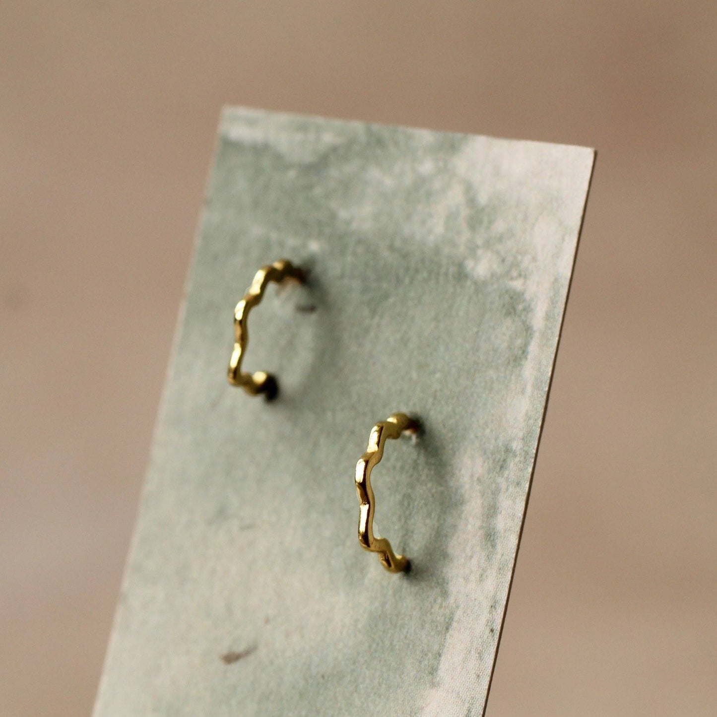 Tiny Gold Hoop Earrings