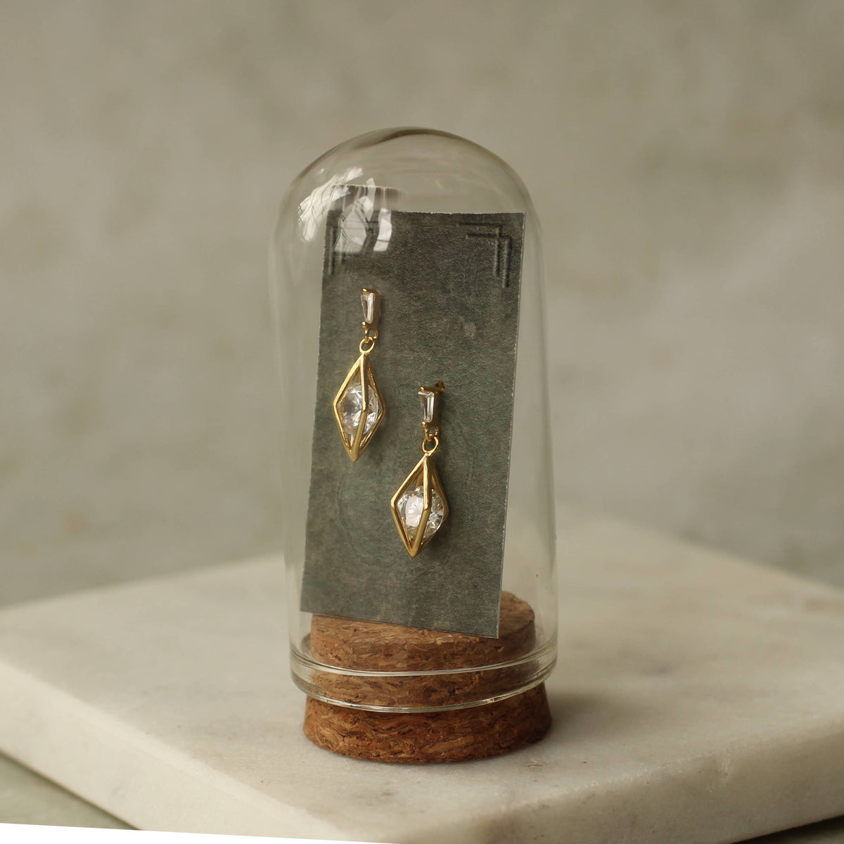 Rhombus Geometric Jewel Earrings