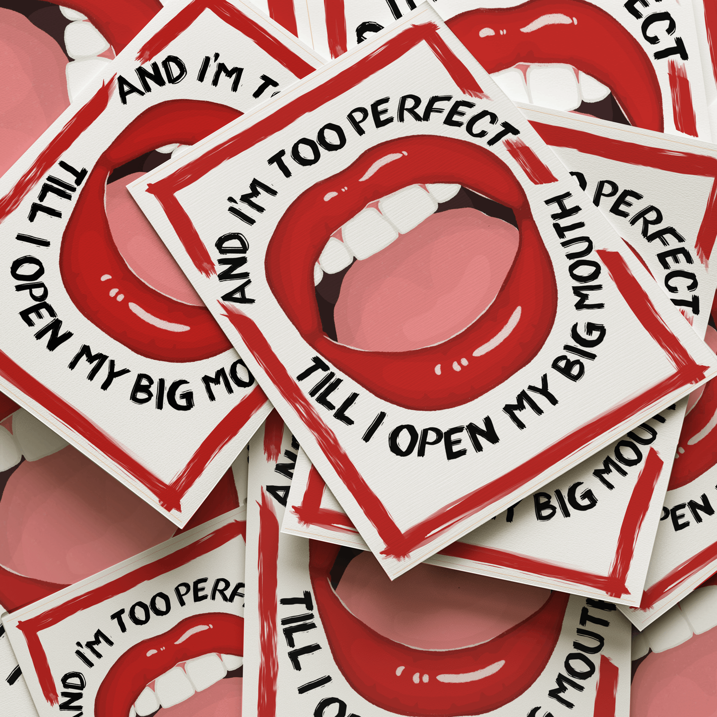 Till I Open My Big Mouth - Lola Young Messy Inspired Print