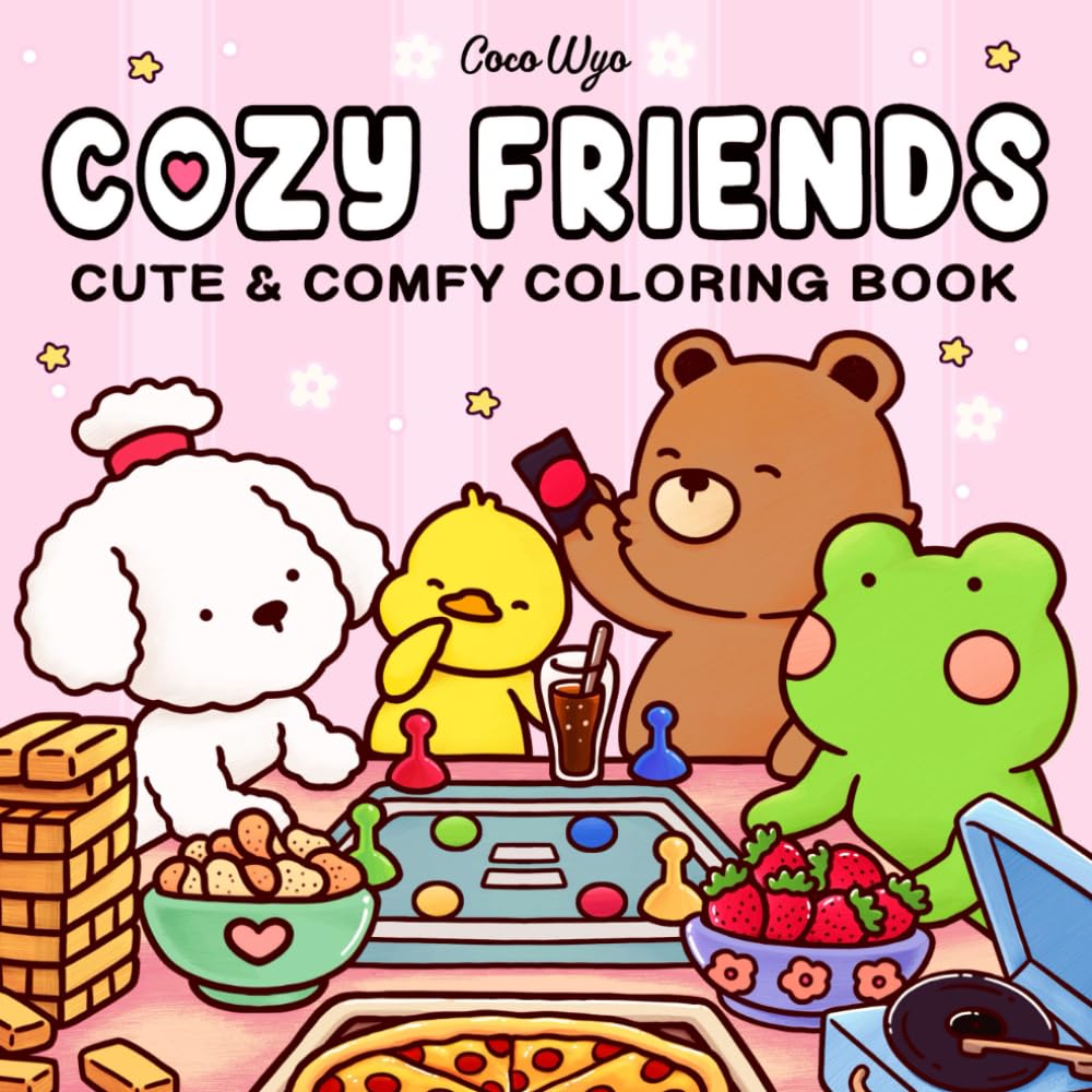 Cozy Friends - cute and cosy colouring book