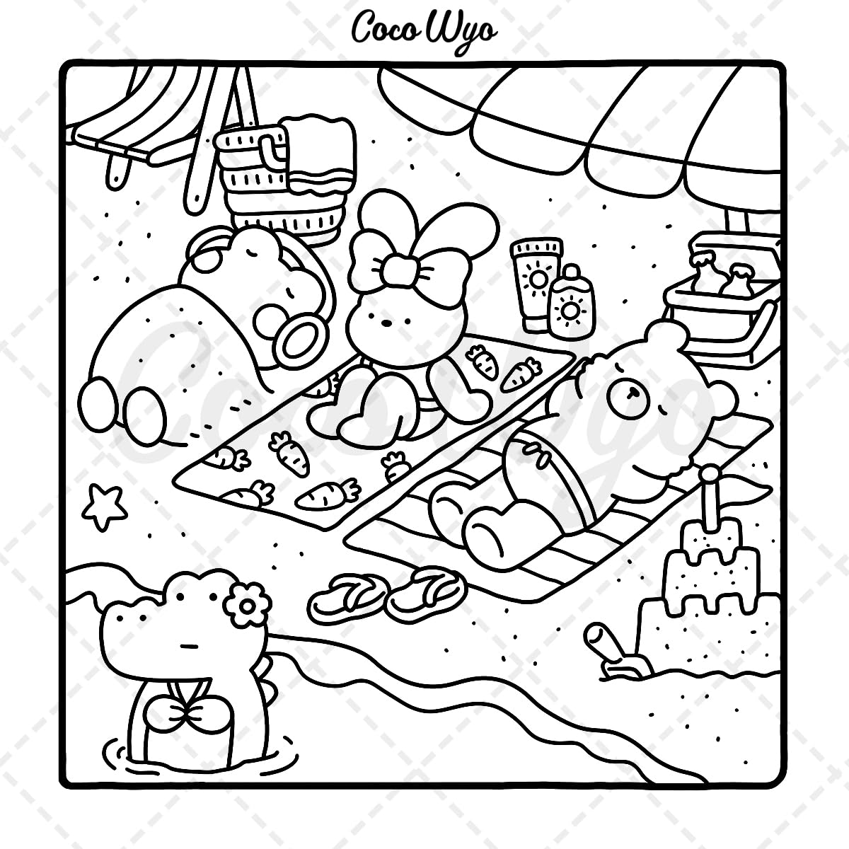 Cozy Friends - cute and cosy colouring book
