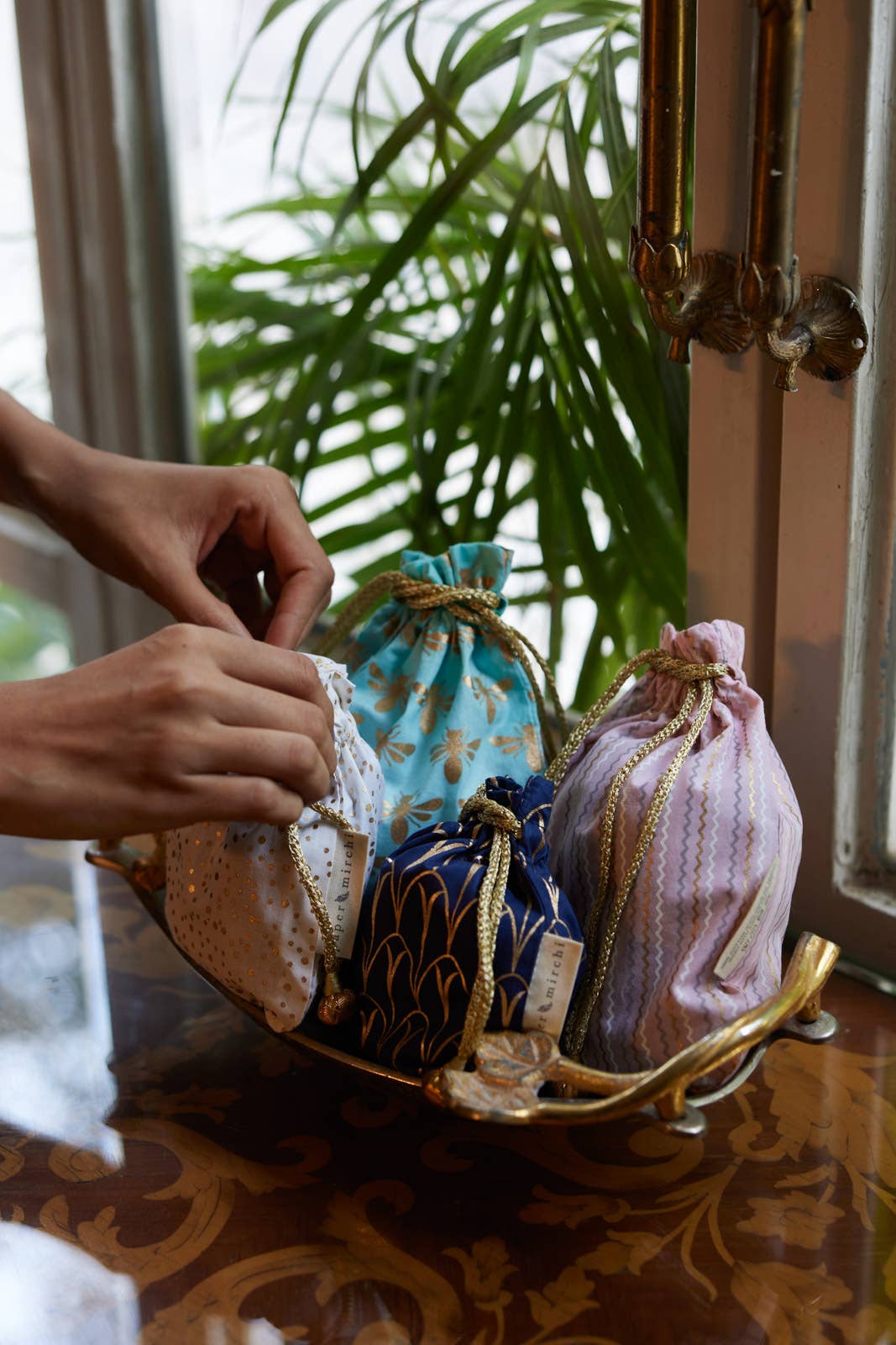 Reusable Fabric Gift Bags Double Drawstring- 2024 Collection