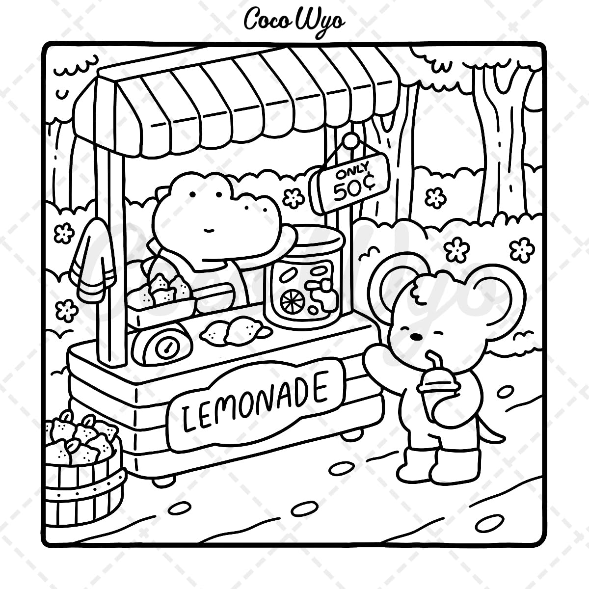 Cozy Friends - cute and cosy colouring book