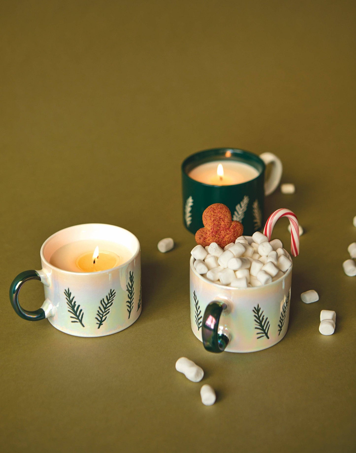 Paddywax Cypress & Fir Ceramic Mug Candle - White
