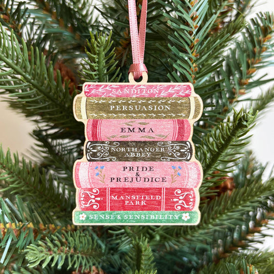 Jane Austen Book Stack Decoration