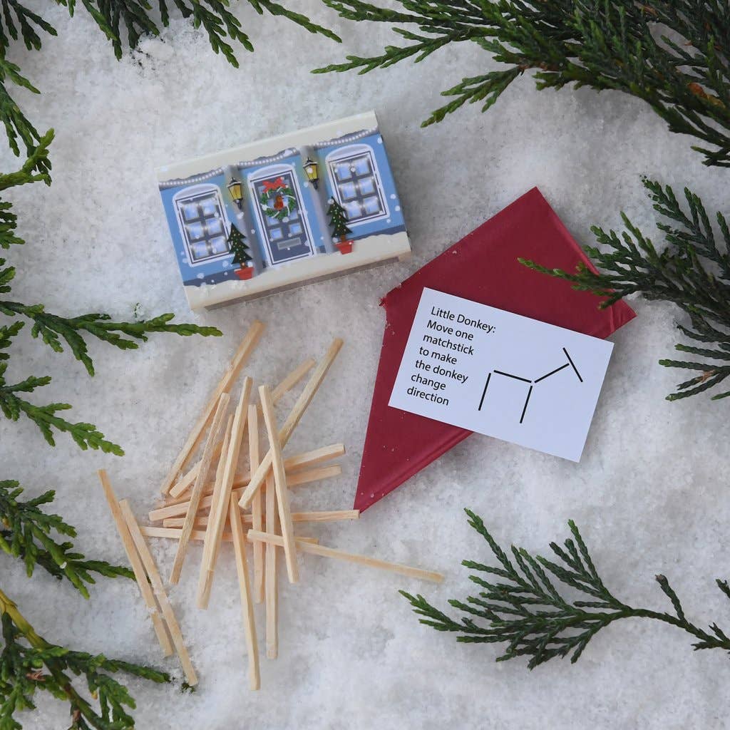Festive Village Set Of Six Alternative Crackers