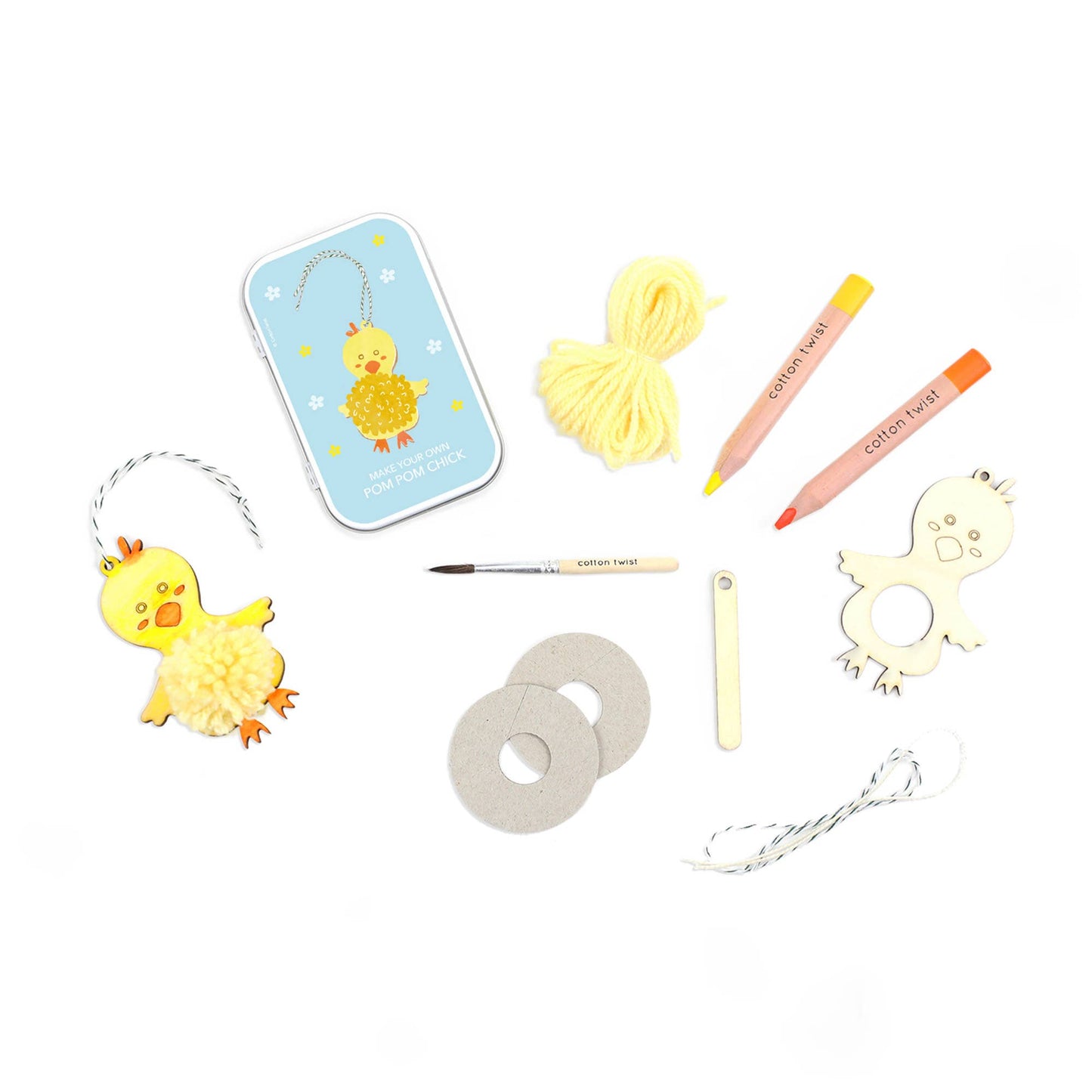 Make Your Own Pom Pom Chick Gift Kit
