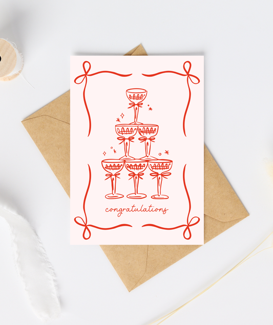 Wine Congratulations Celebration Card