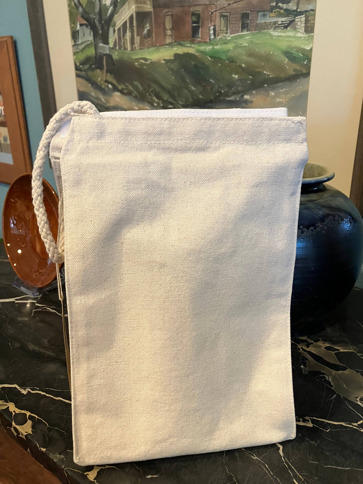 Sac à lunch en toile recyclée - Je n'envoie aucun compliment