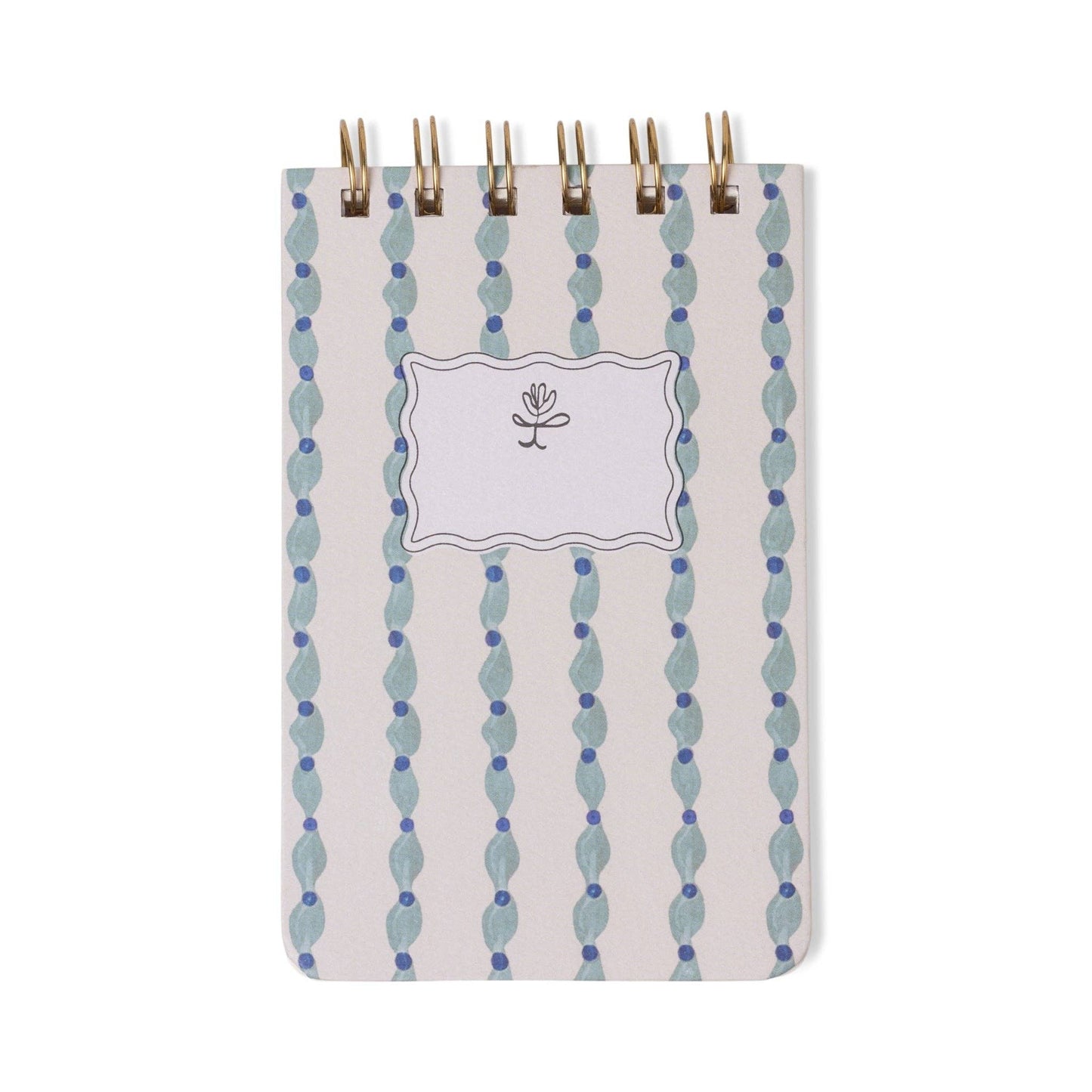 DesignWorks Ink Tulip Twin Wire Notepad - Wavy Blue