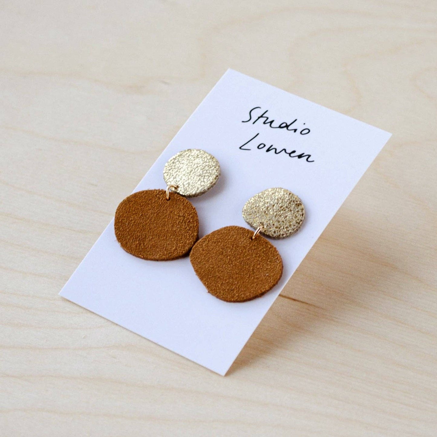 Bili Pop Earrings Suede