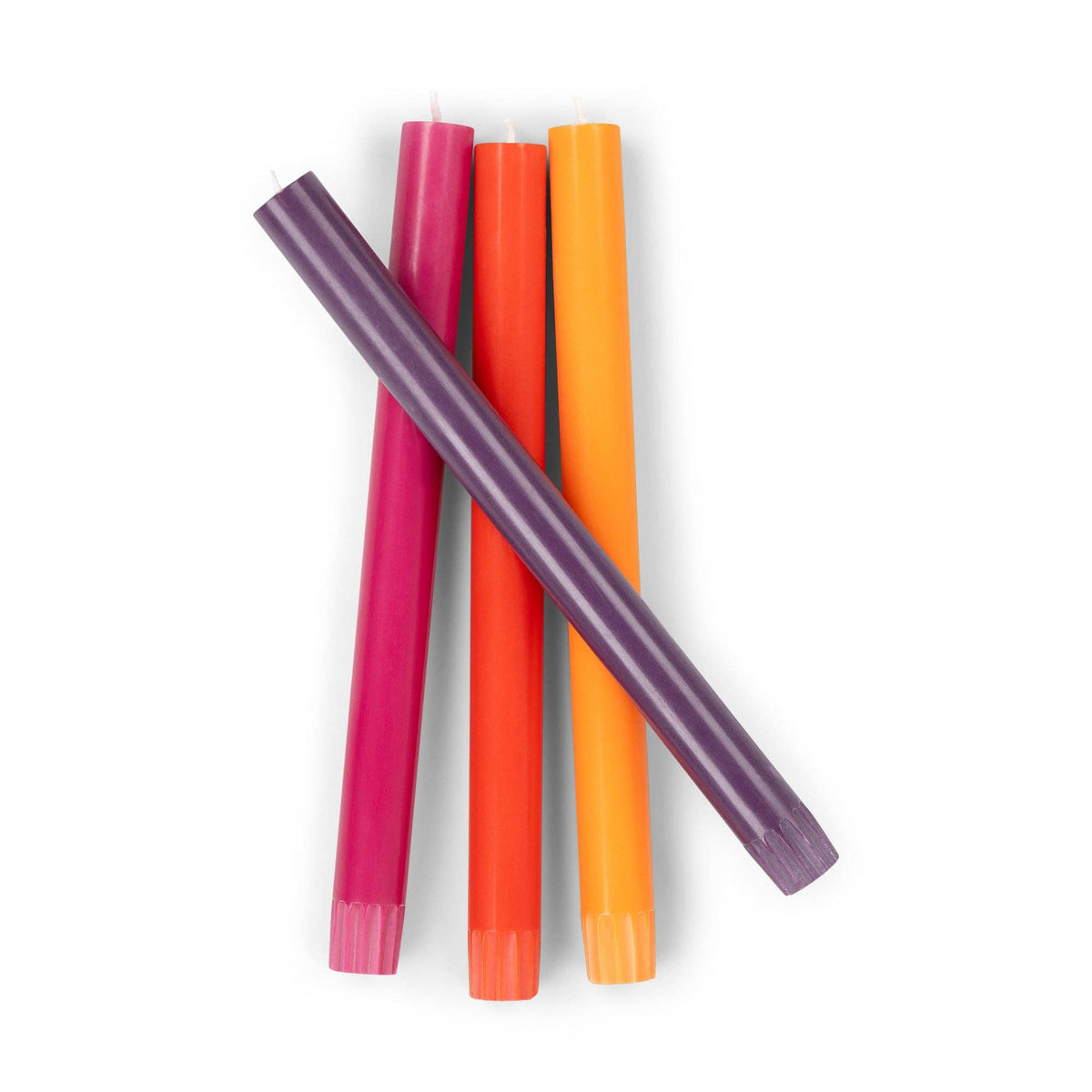 Mixed Set - Reds and Pinks Eco Dinner Candles, 4 per pack