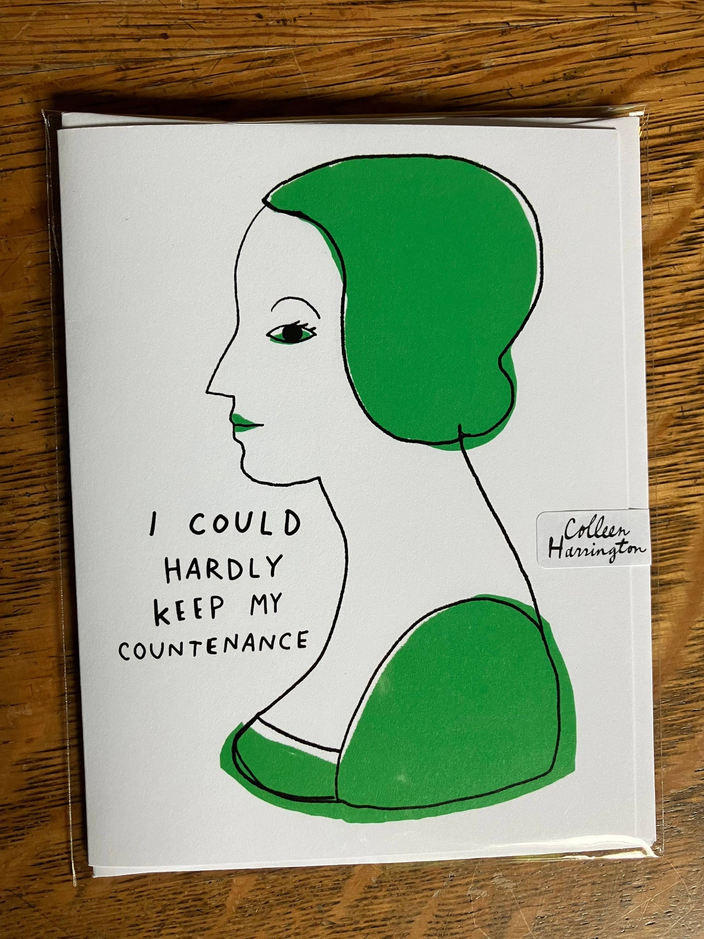 A2 Greeting Card - I Could Hardly Keep My Countenance