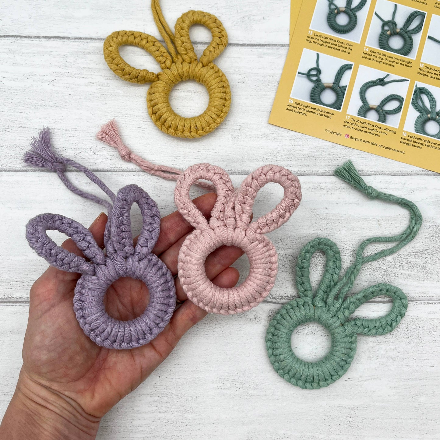 Macrame Kit, Easter Bunnies
