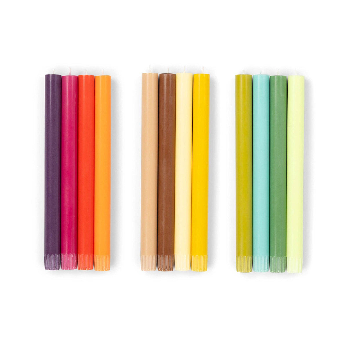 Mixed Set - Reds and Pinks Eco Dinner Candles, 4 per pack