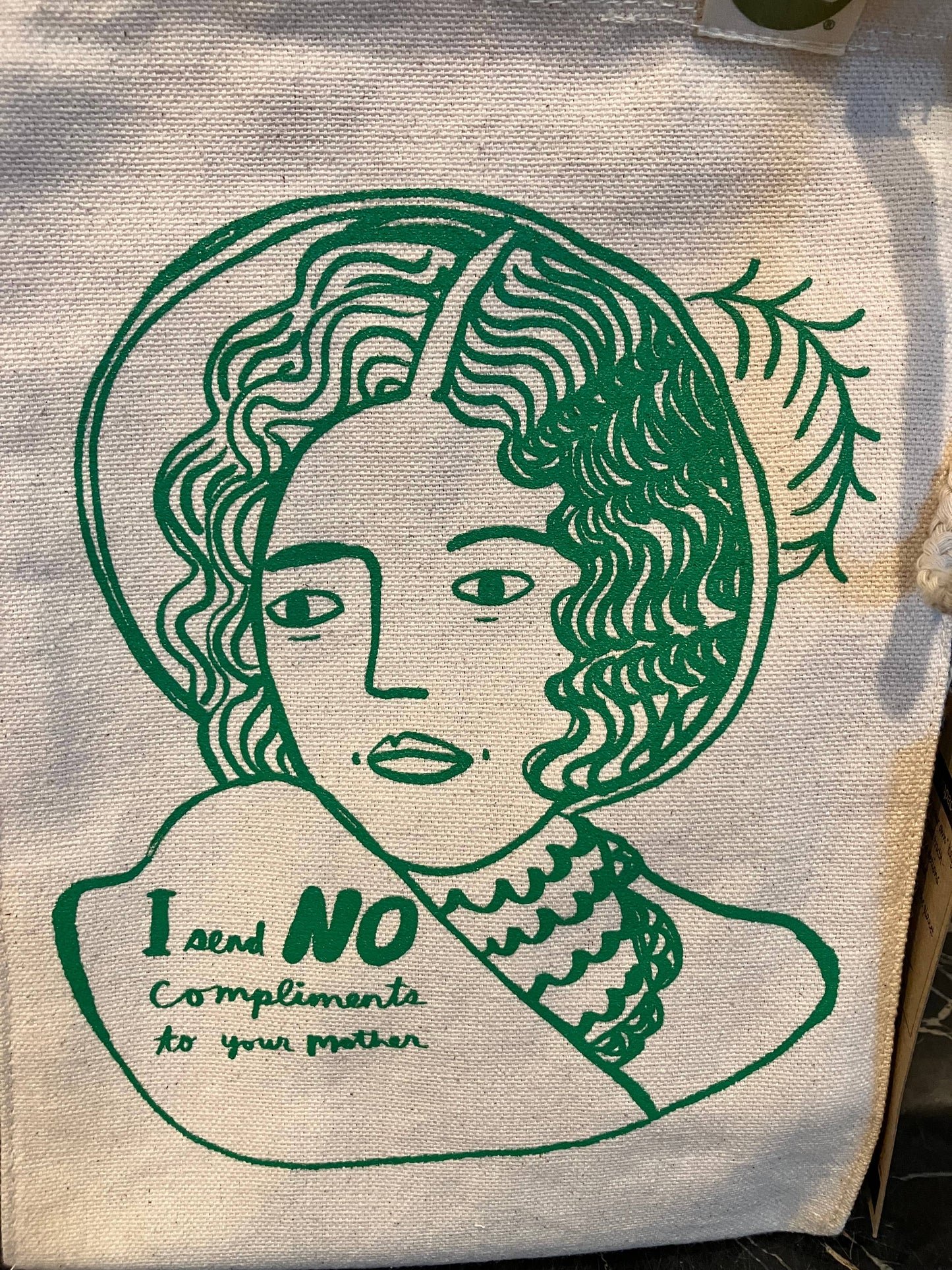 Sac à lunch en toile recyclée - Je n'envoie aucun compliment