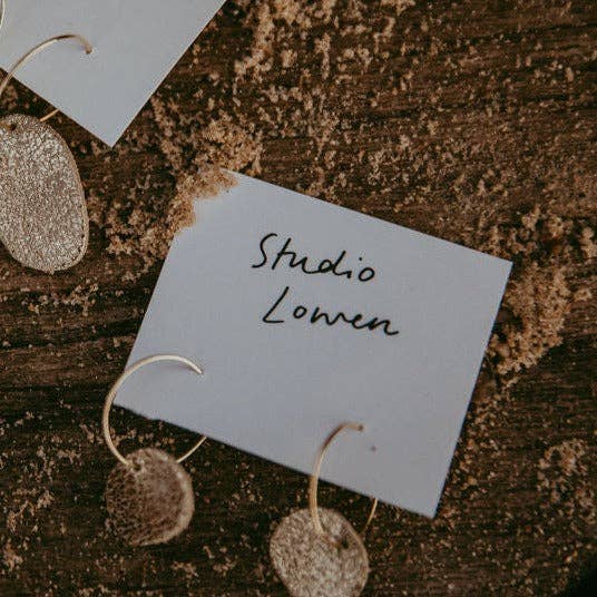 Sun Disc Charm Hoop Earrings