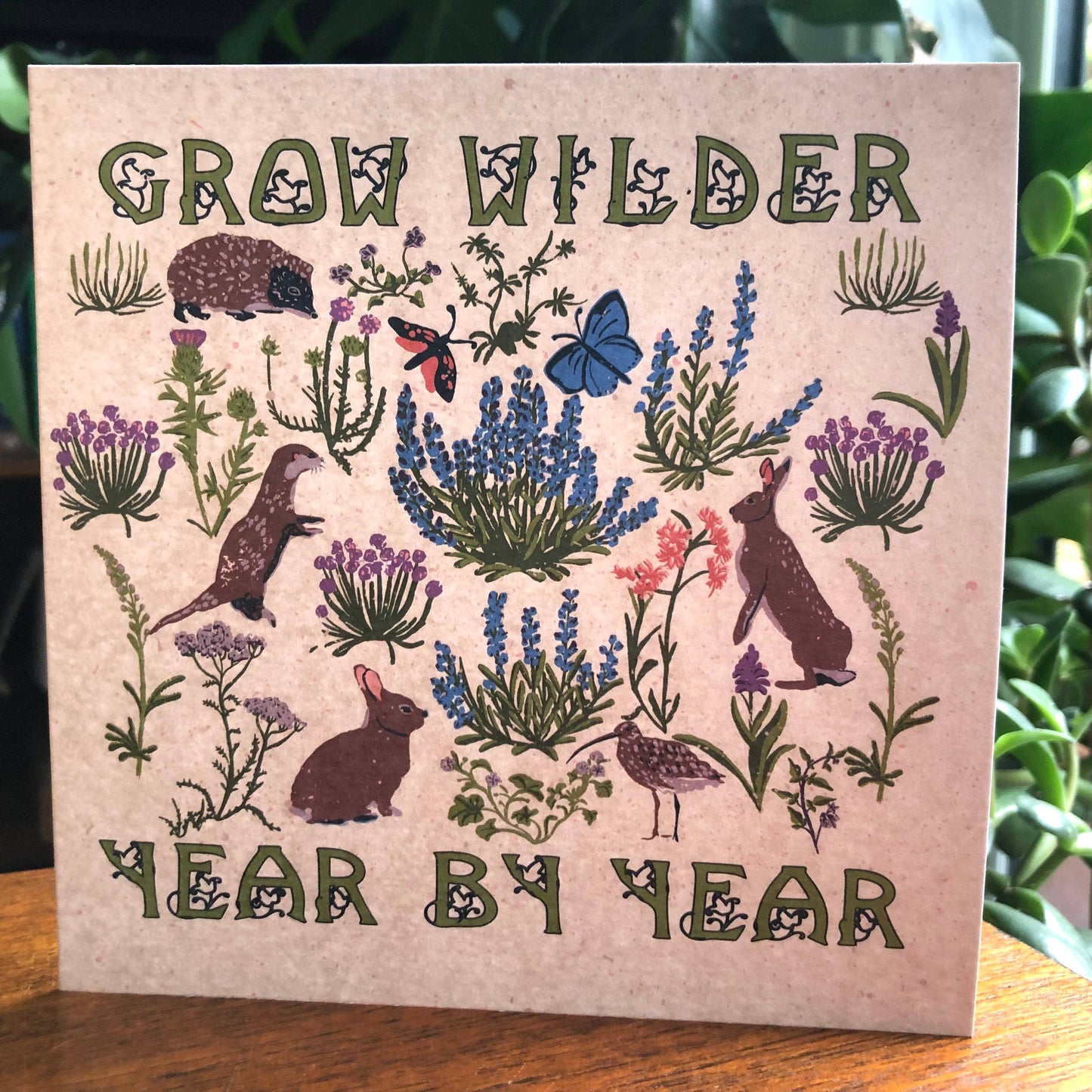 Birthday Card Grow Wilder Year by Year Meadow