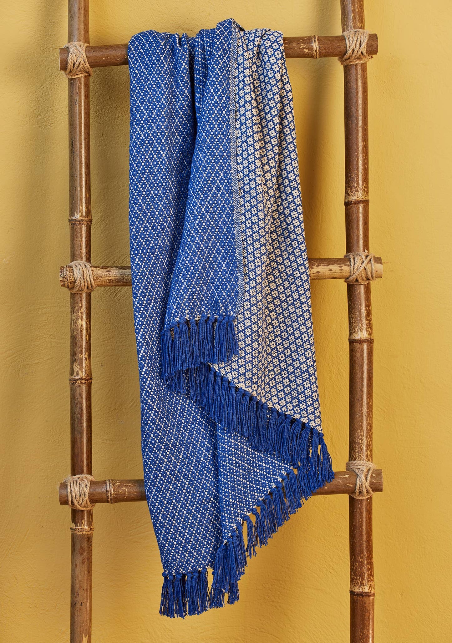 Rosalie Recycled Cotton Throw - jade