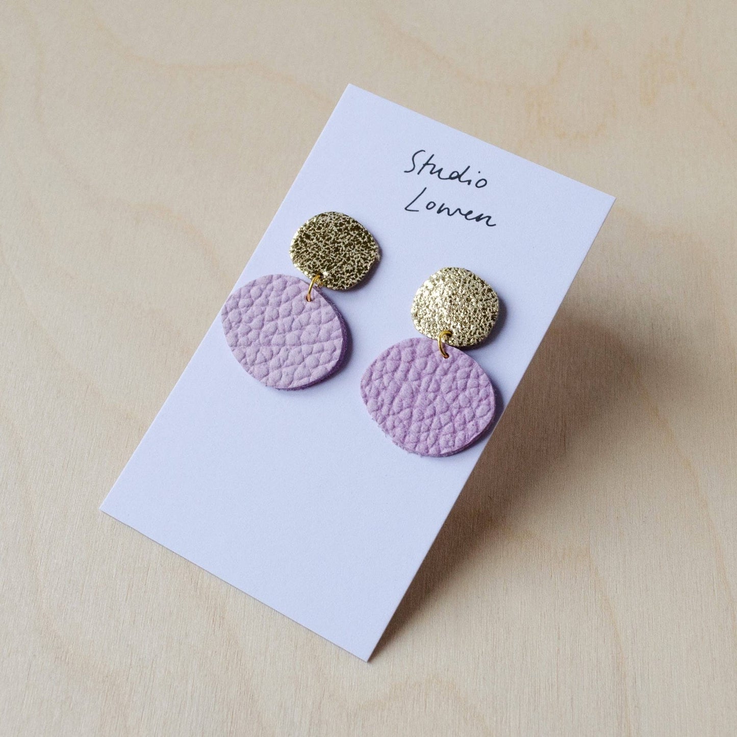 Bili Pop Leather Earrings