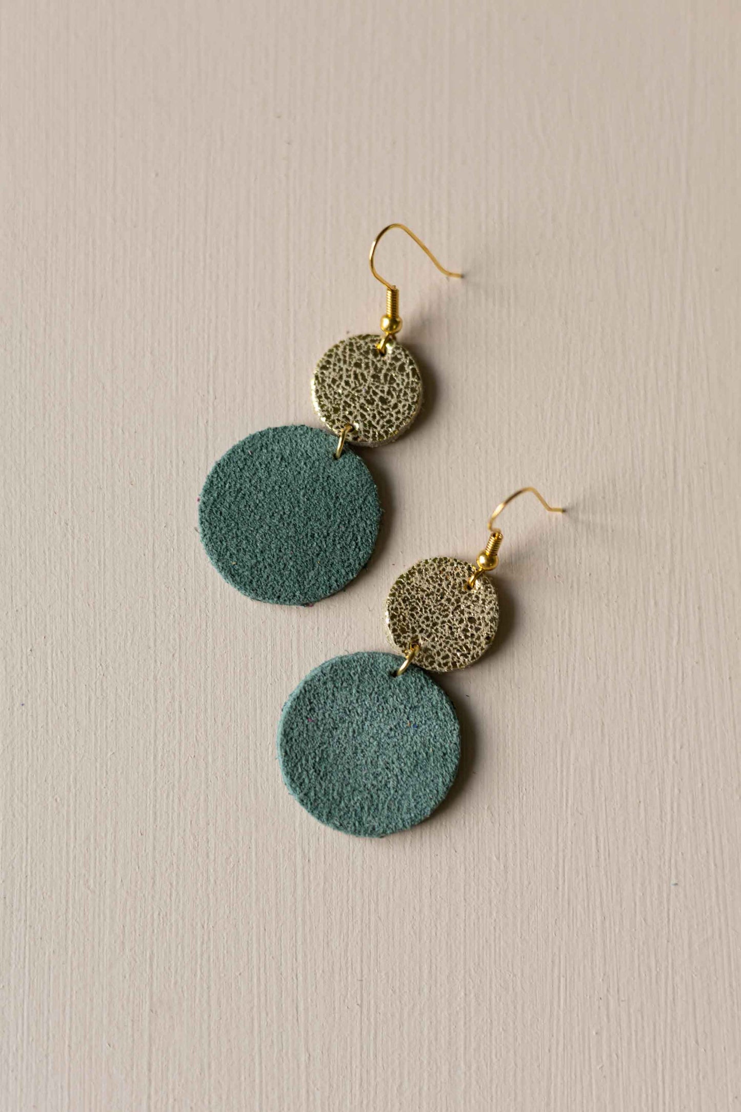 Lucy Dangle Earrings Suede