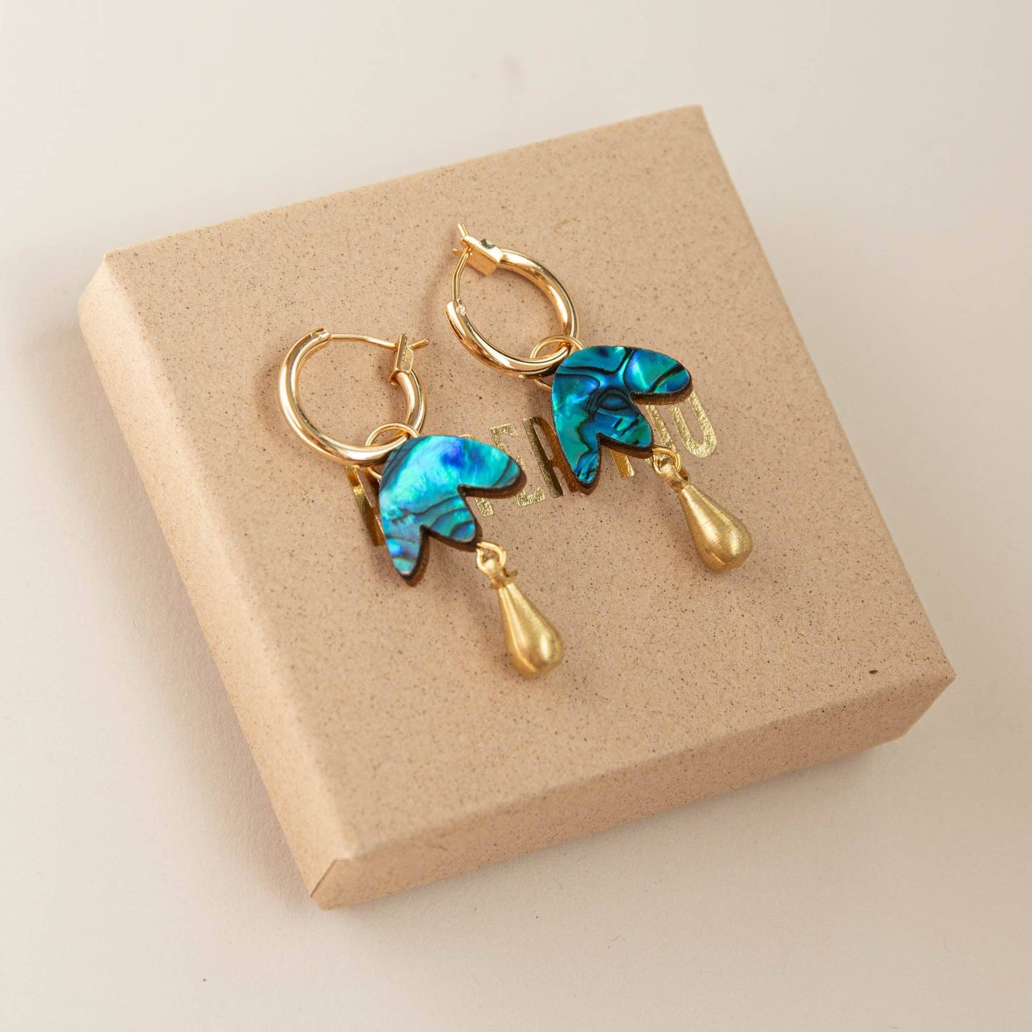 Petal Drop Hoop Earrings