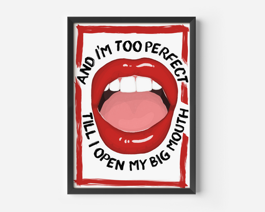 Till I Open My Big Mouth - Lola Young Messy Inspired Print