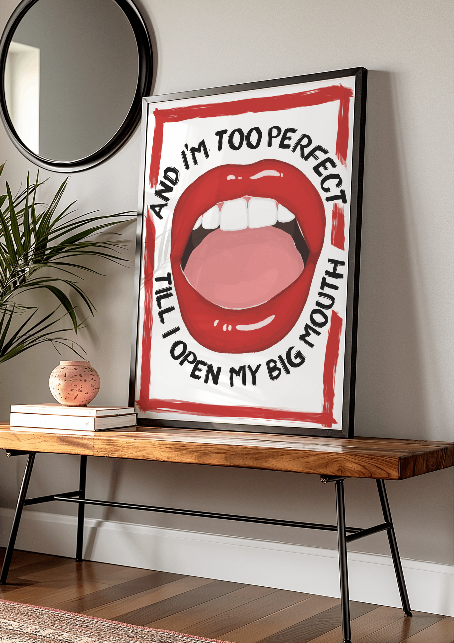 Till I Open My Big Mouth - Lola Young Messy Inspired Print
