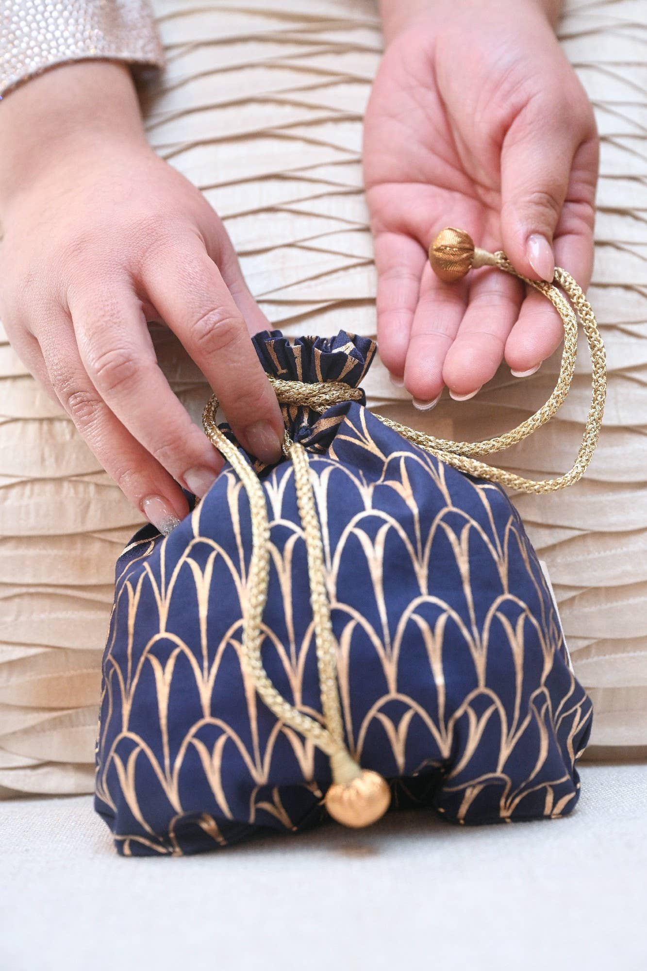 Reusable Fabric Gift Bags Double Drawstring- 2024 Collection
