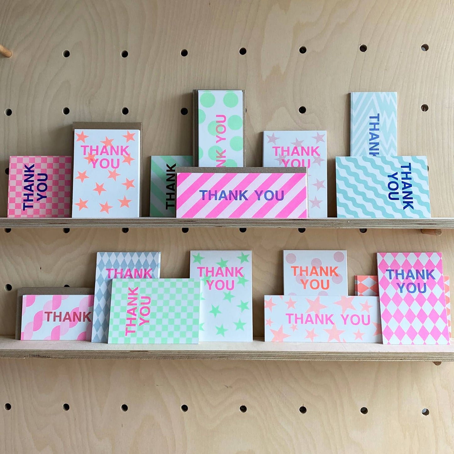 A6 Thank You Notecards - Thank You Starburst - Blue