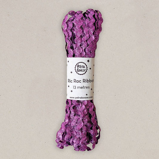 Ric Rac Ribbon 13m (Pack of 6) - Amethyst Purple