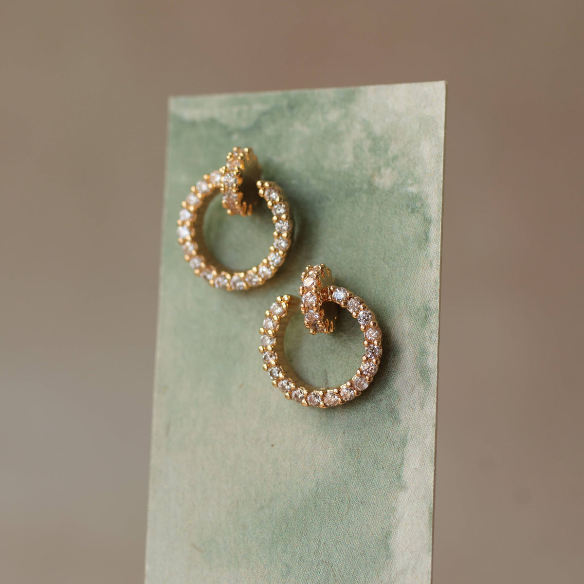 Hardware Statement Stud Earrings