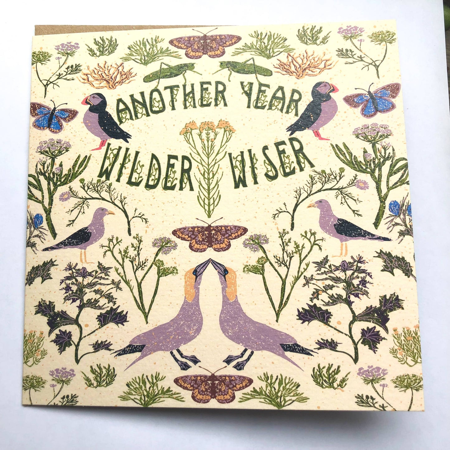 Birthday Card Another Year Wilder Wiser Coastal
