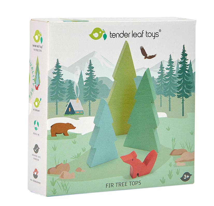 Fir Tops Wooden Train Accessory Toy Set