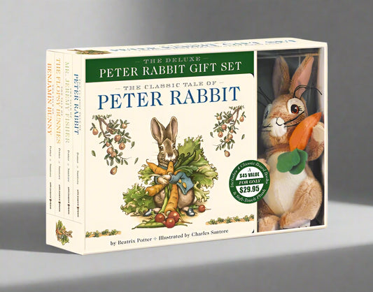 The Peter Rabbit Deluxe Plush Gift Set : The Classic Edition Board Book + Plush Stuffed Animal Toy Rabbit Gift Set by Beatrix Potter