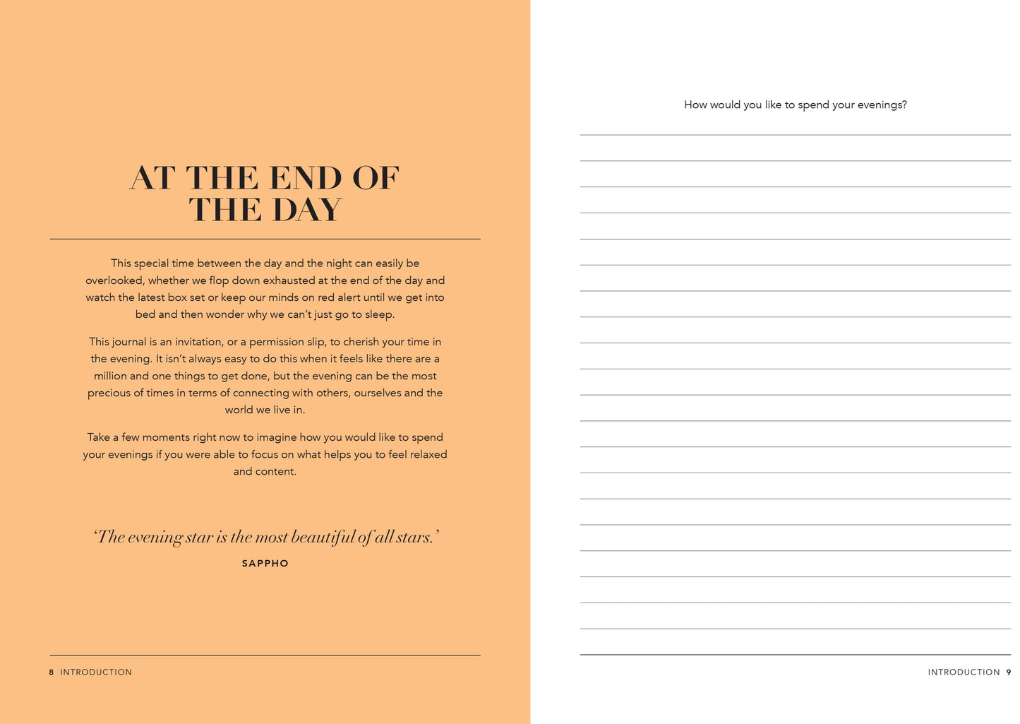 Five Minutes in the Evening: A Journal for Rest and Reflection