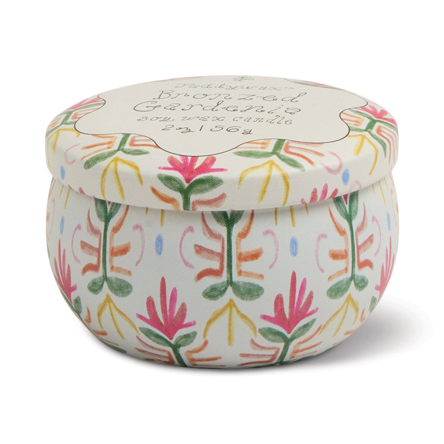 Paddywax Tulip Tin Candle - Bronzed Gardenia