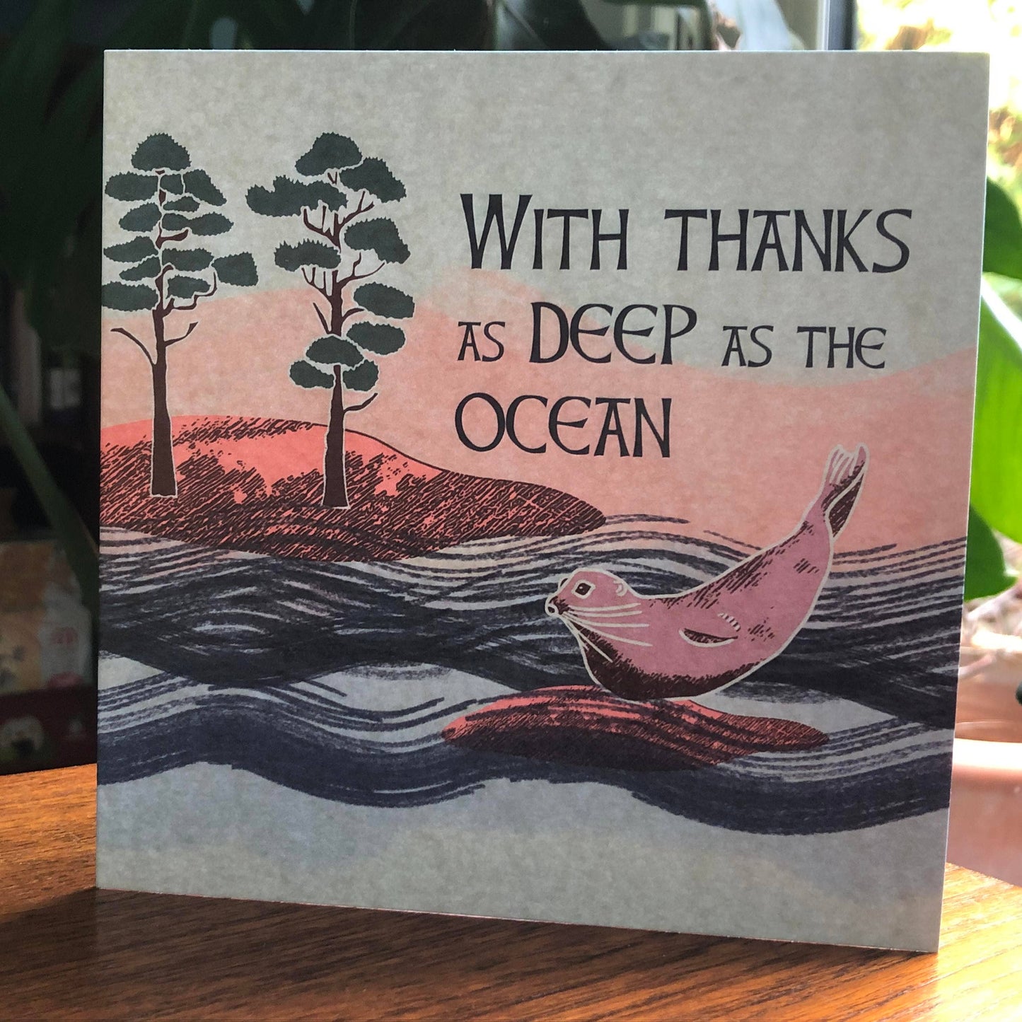 Thank You Card of a Selkie Seal