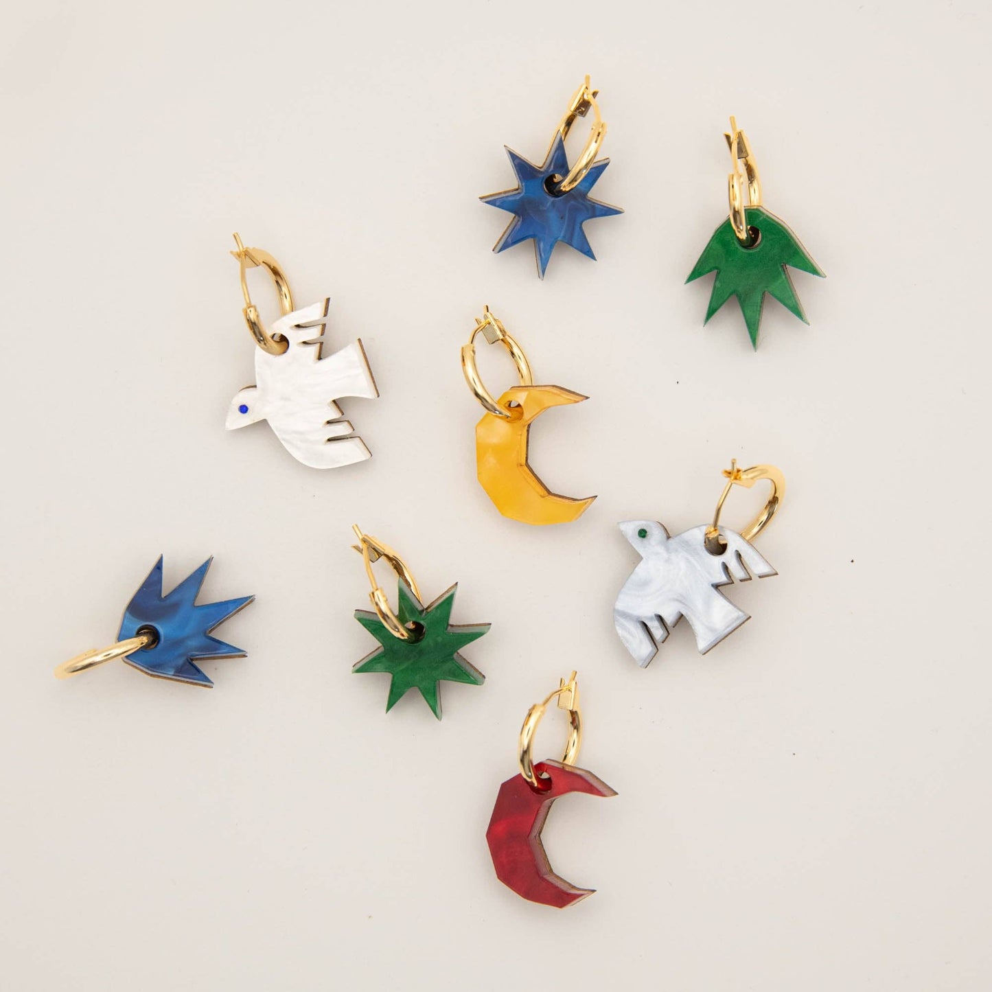 Create Your Own Collage Hoop Earrings - Mix & Match