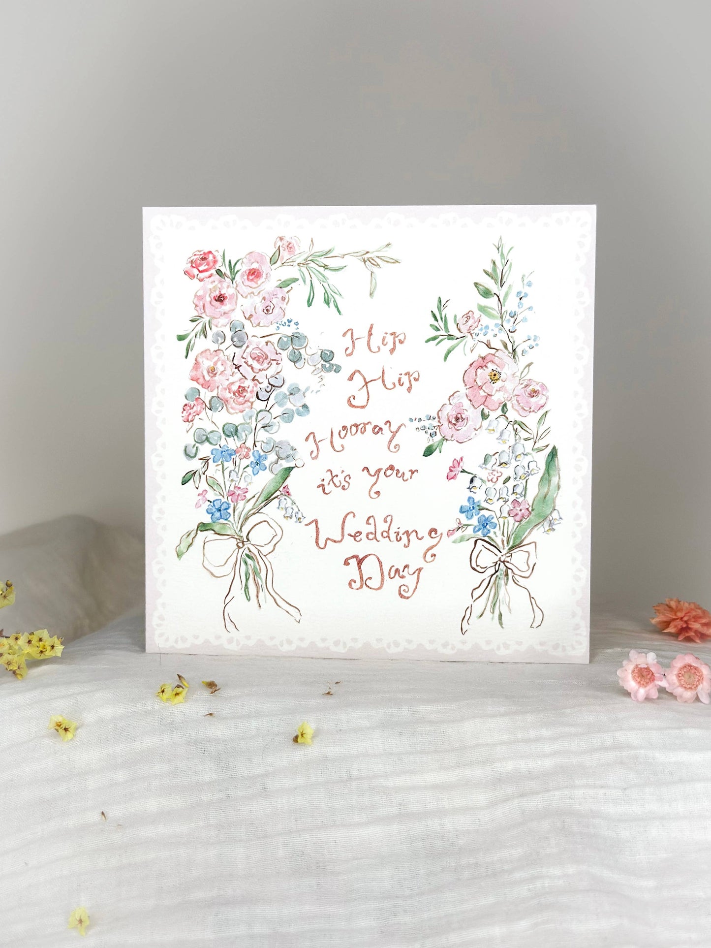 Hip hip hooray, Wedding Day card