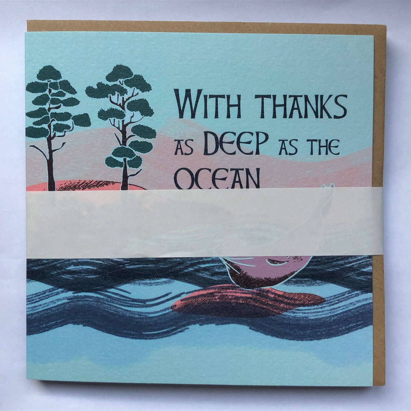 Thank You Card of a Selkie Seal