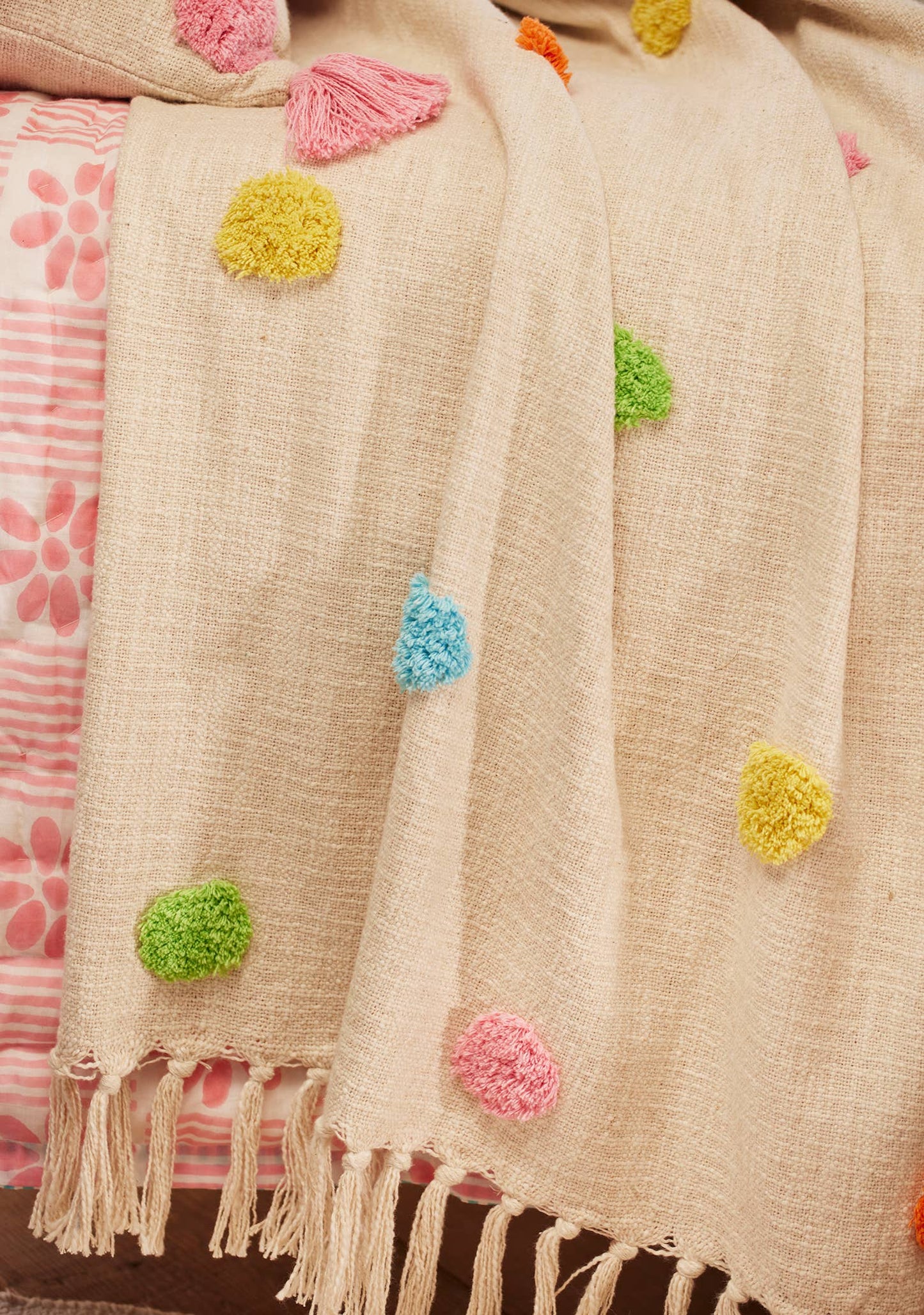 Tufted Dot Throw