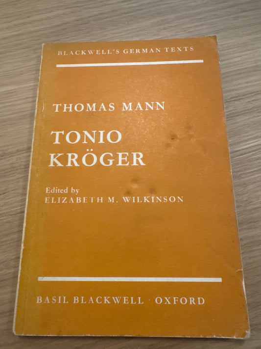 Tonio Kröger by Thomas Mann (1977) German Edition