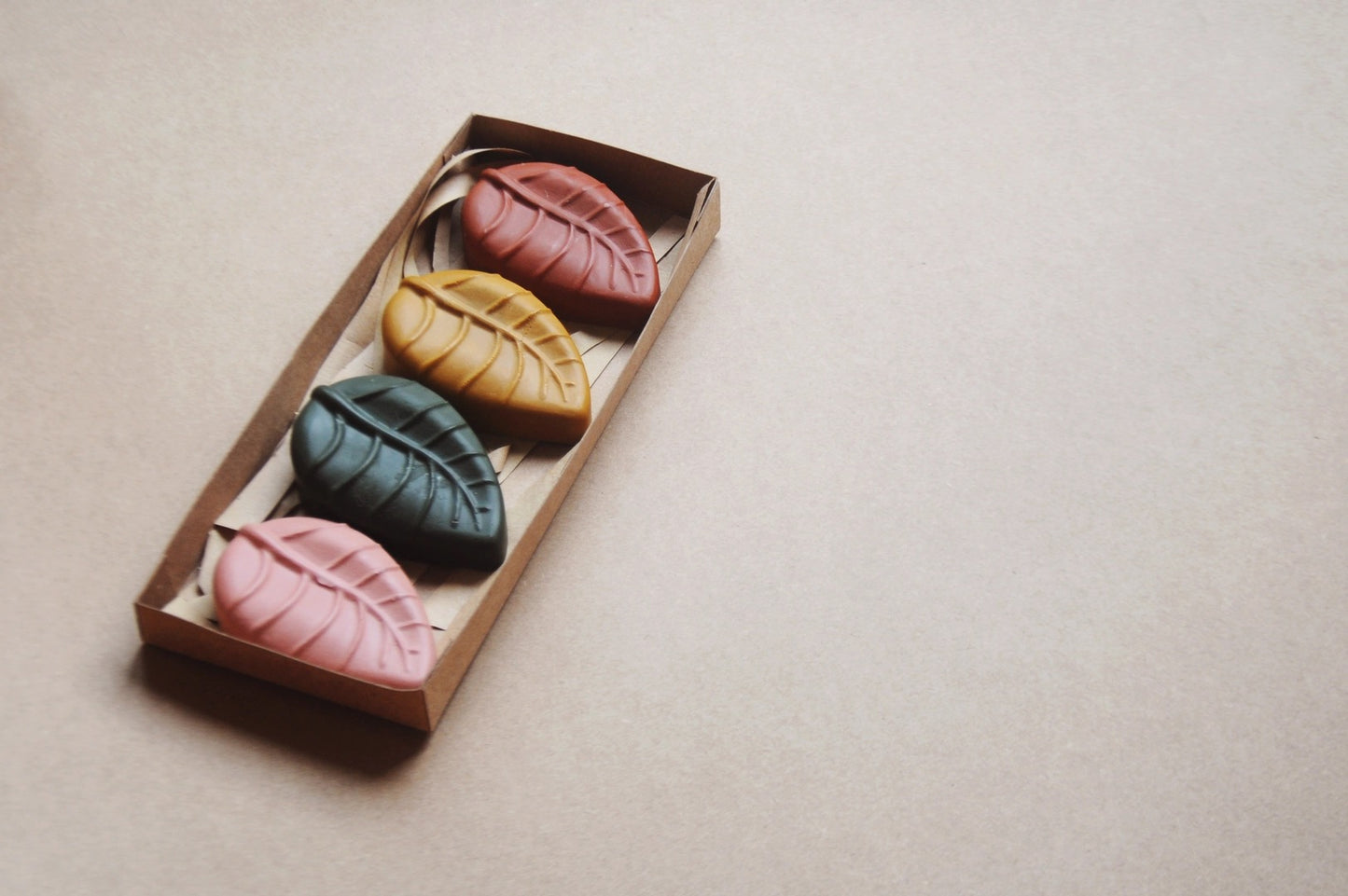 Aromatherapy Beeswax Crayons | All Natural & Hand Poured Jumbo Toddler Calming Crayon Leaves