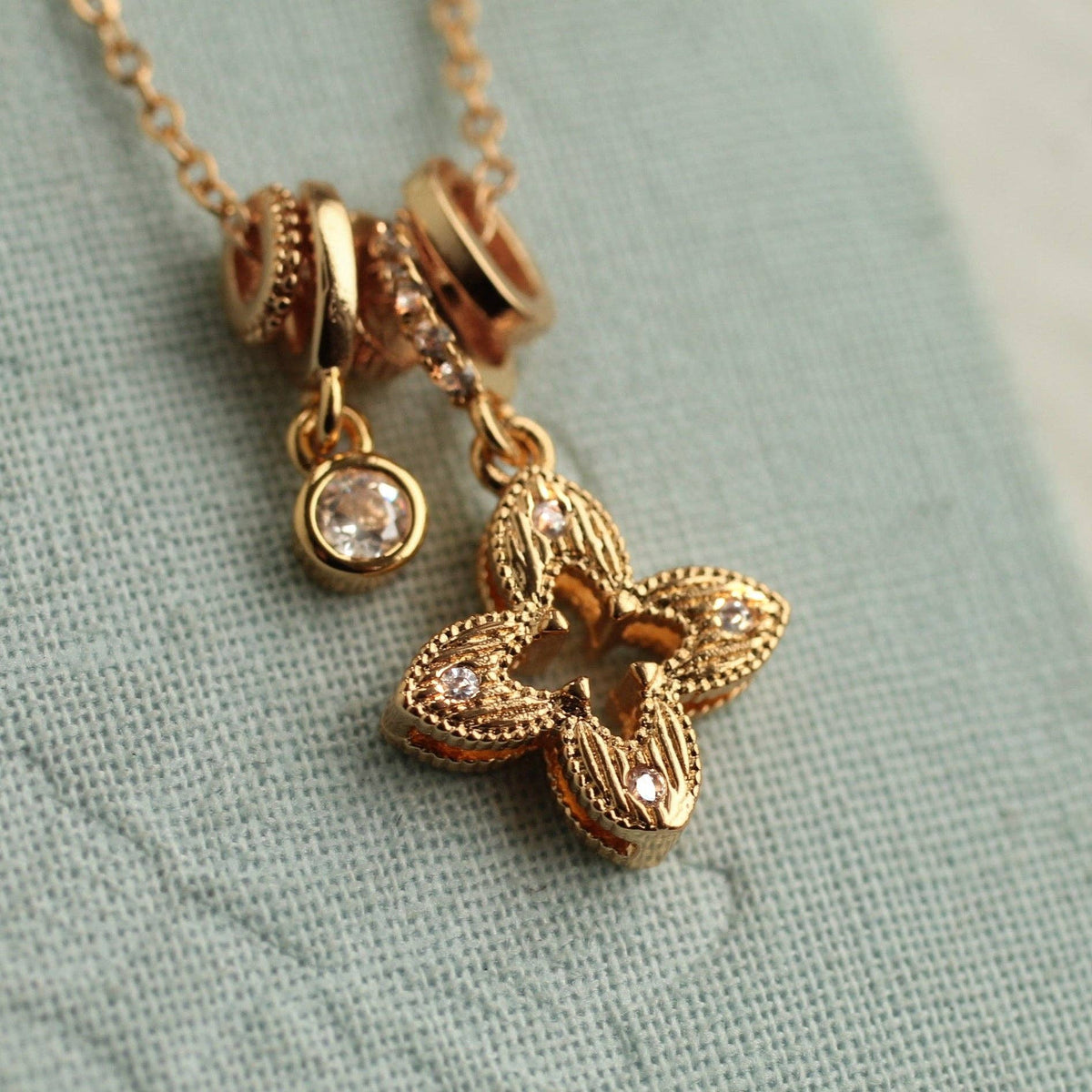 Clover Good Luck Charm Necklace