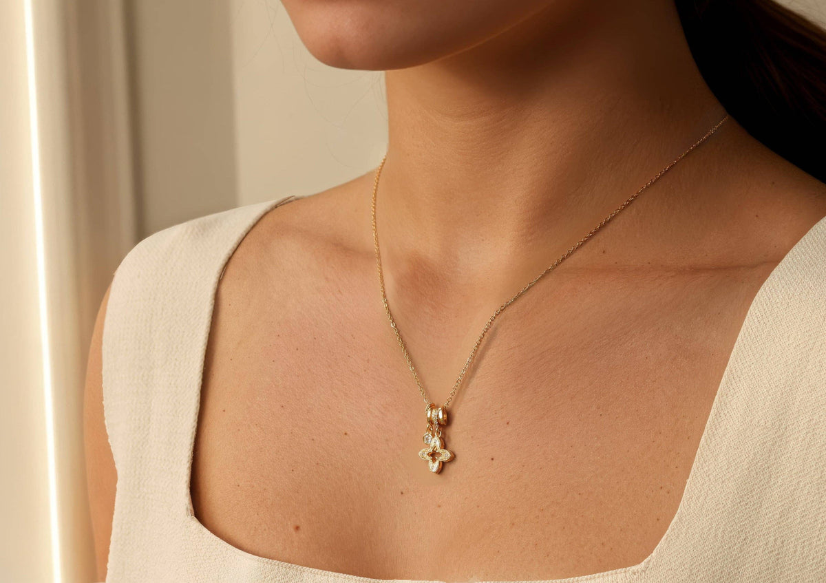 Clover Good Luck Charm Necklace