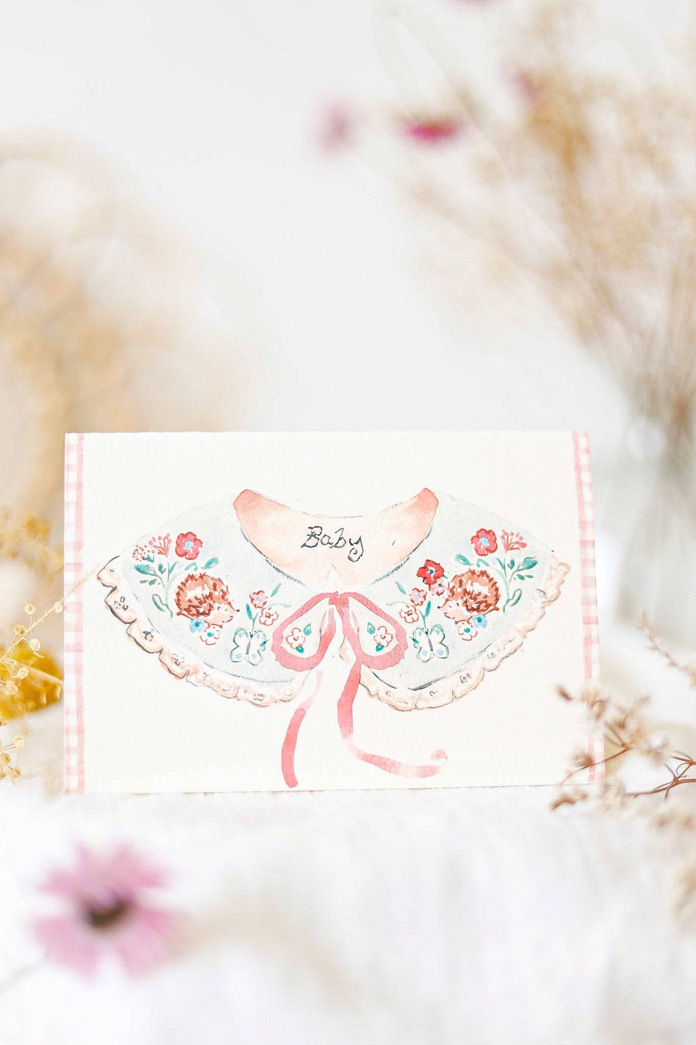 Sweet baby collar - baby card