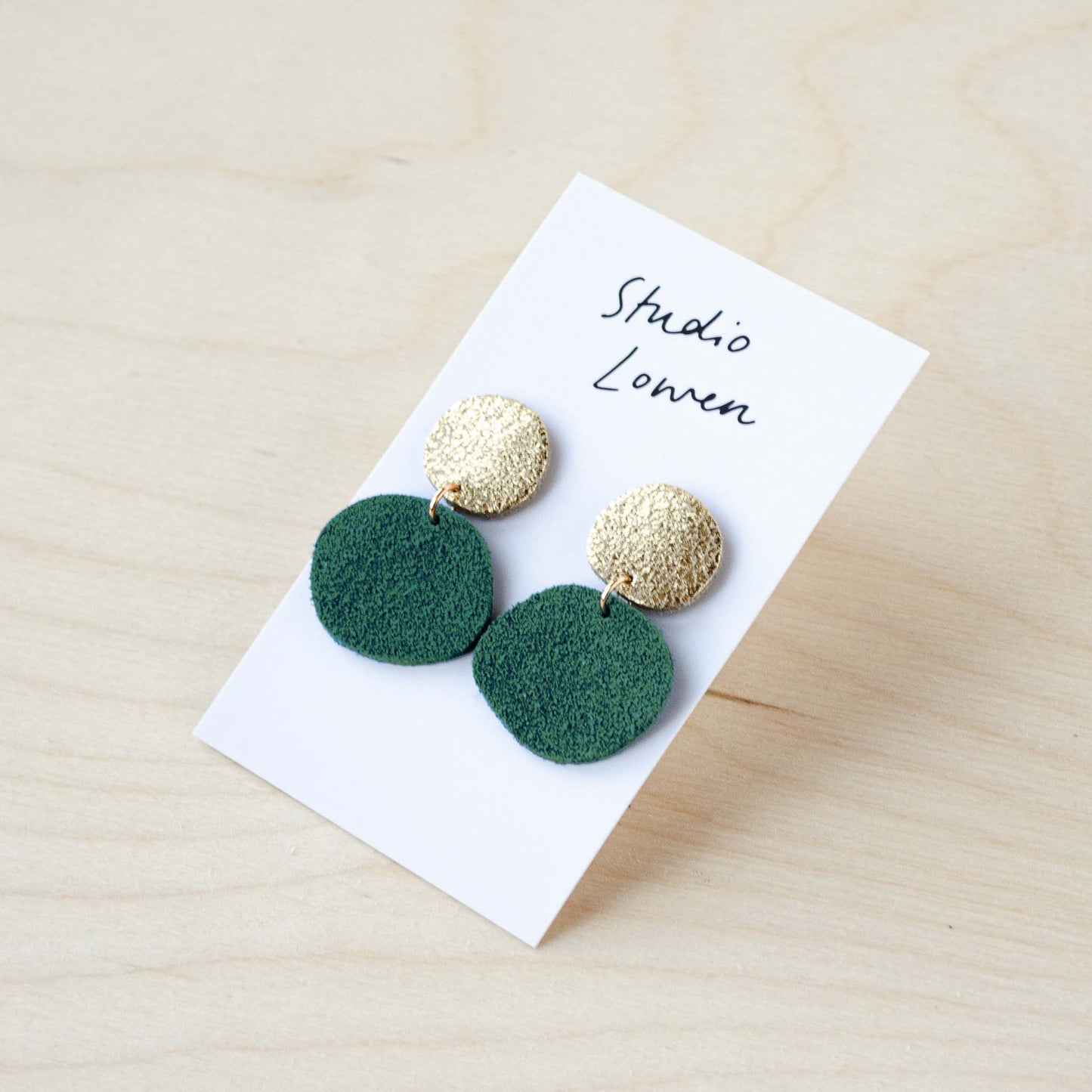 Bili Pop Earrings Suede
